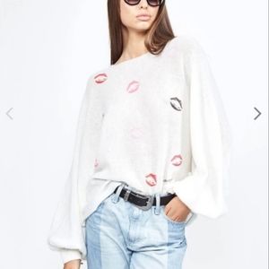Lauren Moshi Cashmere Sash Watercolor sweater